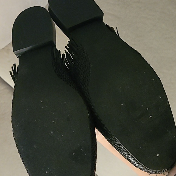 Linea Paolo Black Straw Mules - Picture 4 of 5